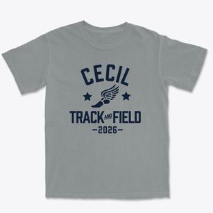 Cecil Elementary School Track and Field Premium Heavyweight T-shirt