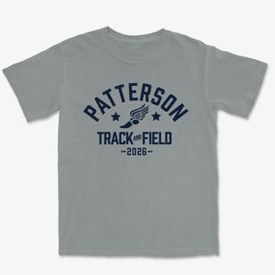 Patterson High School Track and Field Premium Heavyweight T-shirt