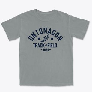 Ontonagon Area High School Track and Field Premium Heavyweight T-shirt