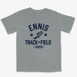 Ennis High School Track and Field Premium Heavyweight T-shirt
