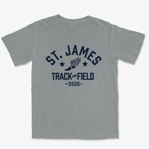 Saint James School Track and Field Premium Heavyweight T-shirt