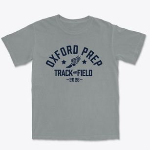 Oxford Prep High School Track and Field Premium Heavyweight T-shirt