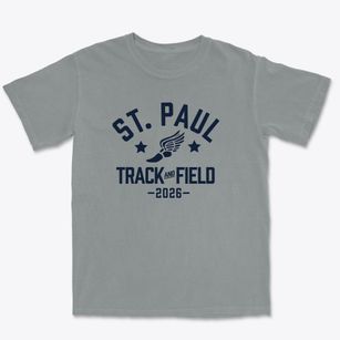 Saint Paul Education Center Track and Field Premium Heavyweight T-shirt