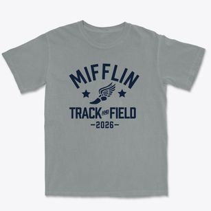Mifflin Elementary School Track and Field Premium Heavyweight T-shirt