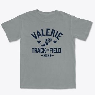 Valerie Elementary School Track and Field Premium Heavyweight T-shirt