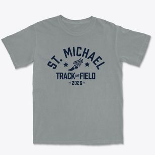 Saint Michael School Track and Field Premium Heavyweight T-shirt