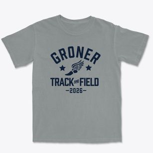 Groner Elementary School Track and Field Premium Heavyweight T-shirt