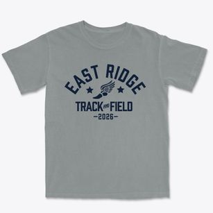 East Ridge Elementary School Track and Field Premium Heavyweight T-shirt