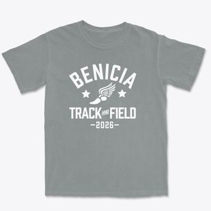 Benicia Middle School Track and Field Premium Heavyweight T-shirt