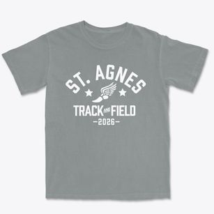 St. Agnes Elementary School Track and Field Premium Heavyweight T-shirt