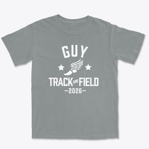 Guy School Track and Field Premium Heavyweight T-shirt