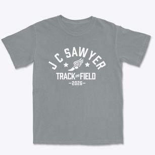 J C Sawyer Elementary School Track and Field Premium Heavyweight T-shirt