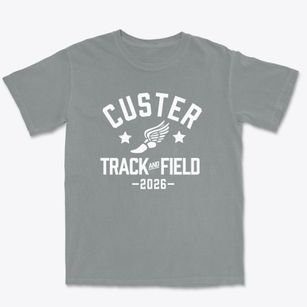 Custer Elementary School Track and Field Premium Heavyweight T-shirt