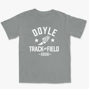 Doyle Comprehensive High School Track and Field Premium Heavyweight T-shirt