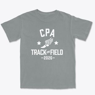 Christ Presbyterian Academy Track and Field Premium Heavyweight T-shirt