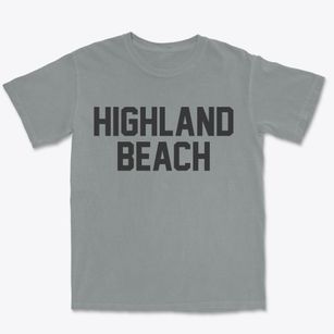 Highland Beach Florida Classic Block Premium Heavyweight T-shirt