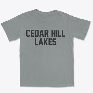 Cedar Hill Lakes Missouri Classic Block Premium Heavyweight T-shirt