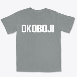 Okoboji Iowa Classic Block Premium Heavyweight T-shirt