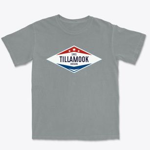 Tillamook Oregon Diamond Star Premium Heavyweight T-shirt