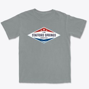 Stafford Springs Connecticut Diamond Star Premium Heavyweight T-shirt