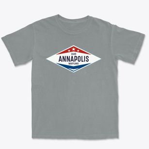 Annapolis Maryland Diamond Star Premium Heavyweight T-shirt