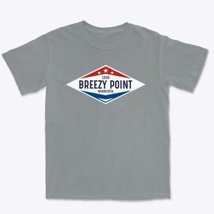 Breezy Point Minnesota Diamond Star Premium Heavyweight T-shirt
