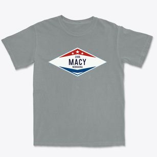 Macy Nebraska Diamond Star Premium Heavyweight T-shirt