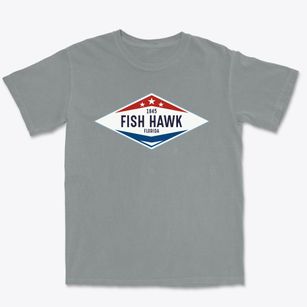 Fish Hawk Florida Diamond Star Premium Heavyweight T-shirt