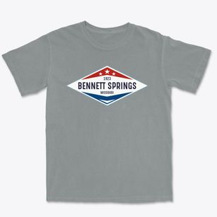 Bennett Springs Missouri Diamond Star Premium Heavyweight T-shirt