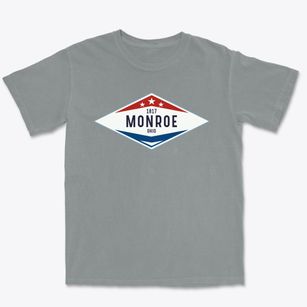 Monroe Ohio Diamond Star Premium Heavyweight T-shirt
