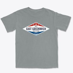 East Greenwich Rhode Island Diamond Star Premium Heavyweight T-shirt