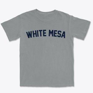 White Mesa Utah Classic Curve Premium Heavyweight T-shirt