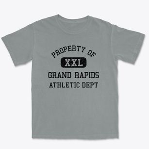 Grand Rapids Michigan Athletic Dept Premium Heavyweight T-shirt