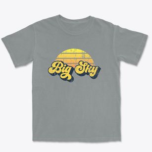 Big Sky Montana Sublime Sunset Premium Heavyweight T-shirt