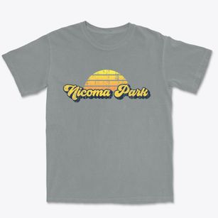 Nicoma Park Oklahoma Sublime Sunset Premium Heavyweight T-shirt