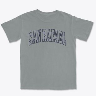 San Rafael California Trendy Block Premium Heavyweight T-shirt