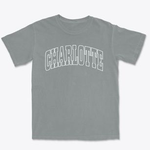 Charlotte Iowa Trendy Block Premium Heavyweight T-shirt