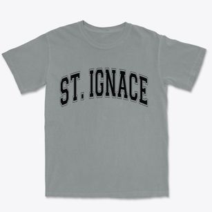 St. Ignace Michigan Varsity Premium Heavyweight T-shirt