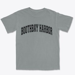 Boothbay Harbor Maine Varsity Premium Heavyweight T-shirt