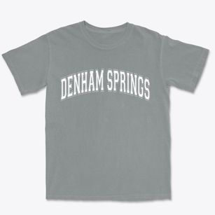 Denham Springs Louisiana Varsity Premium Heavyweight T-shirt