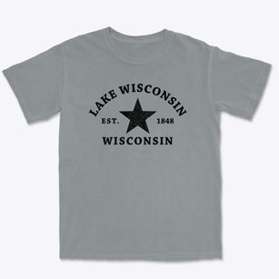 Lake Wisconsin Wisconsin Star Premium Heavyweight T-shirt