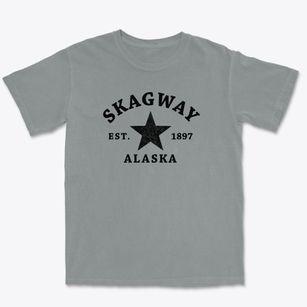 Skagway Alaska Star Premium Heavyweight T-shirt