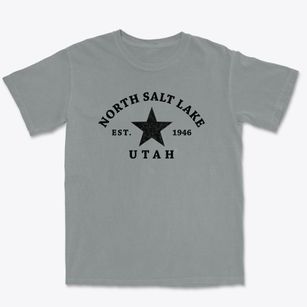 North Salt Lake Utah Star Premium Heavyweight T-shirt