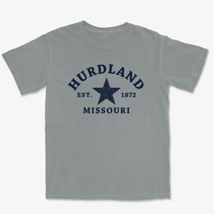 Hurdland Missouri Star Premium Heavyweight T-shirt
