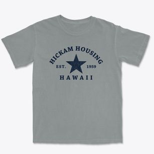 Hickam Housing Hawaii Star Premium Heavyweight T-shirt