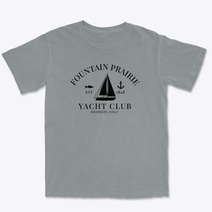 Fountain Prairie Wisconsin Yacht Club Premium Heavyweight T-shirt
