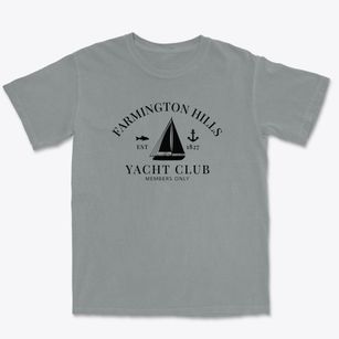 Farmington Hills Michigan Yacht Club Premium Heavyweight T-shirt