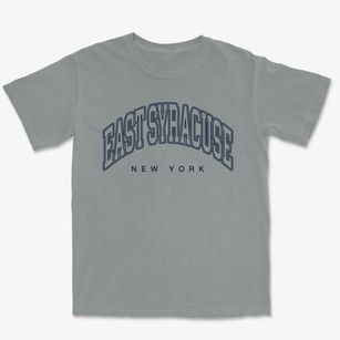 East Syracuse New York Inline Premium Heavyweight T-shirt