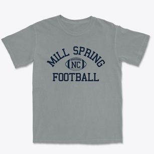 Mill Spring North Carolina Football Premium Heavyweight T-shirt
