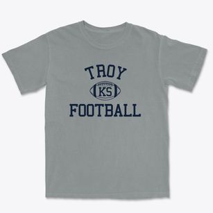 Troy Kansas Football Premium Heavyweight T-shirt